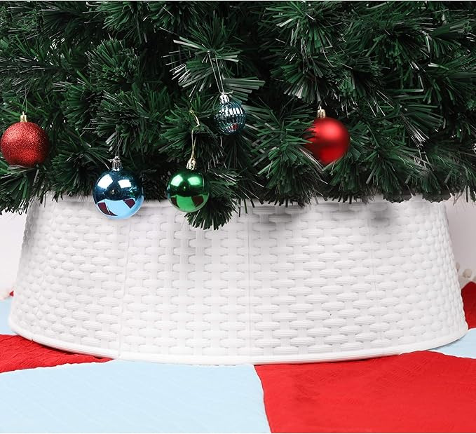 Blissun Christmas Tree Ring, Plastic Christmas Tree Collar, Christmas Tree Skirt for Artificial C... | Amazon (US)