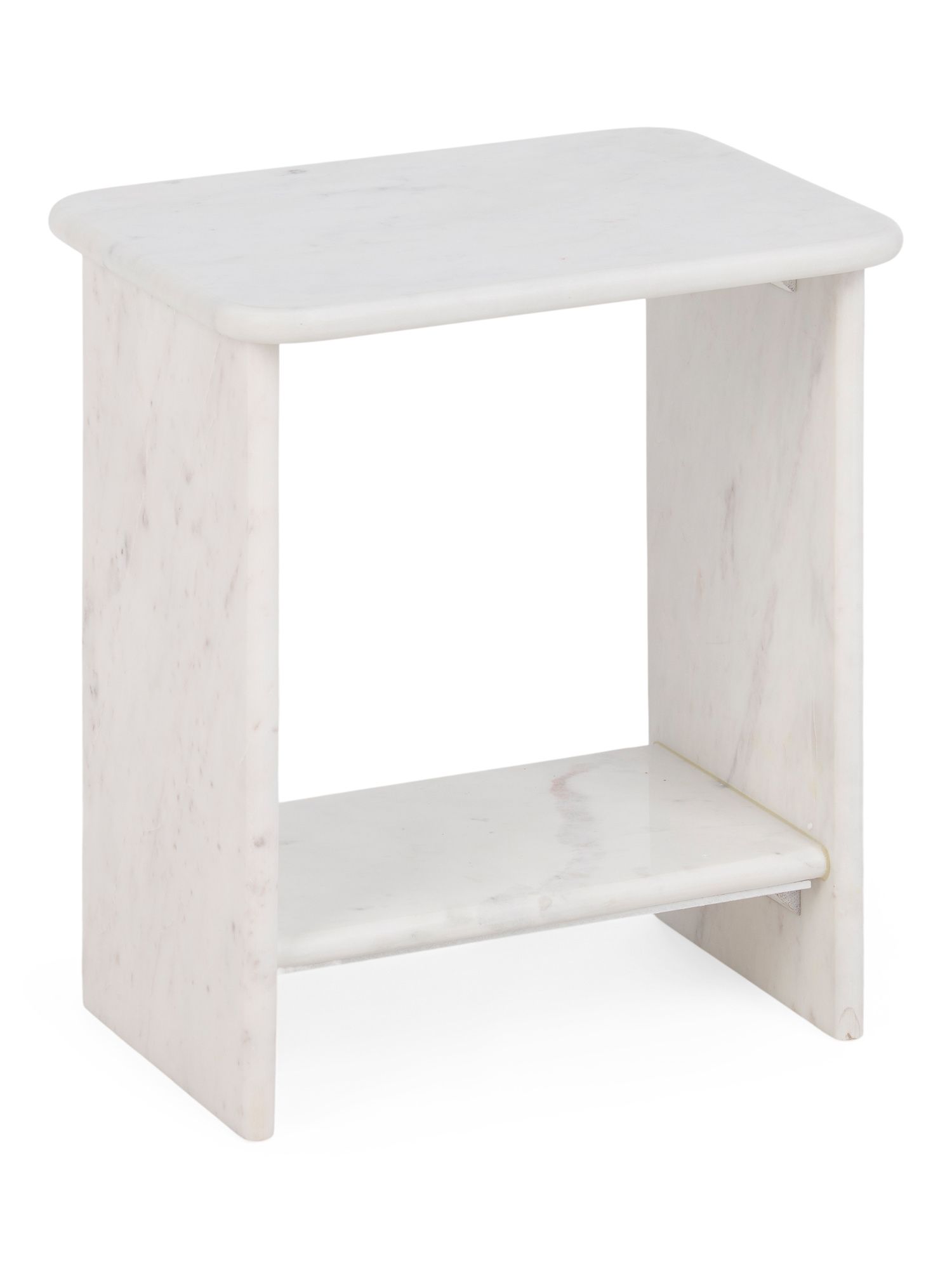 Marble Side Table With Shelf | Marshalls