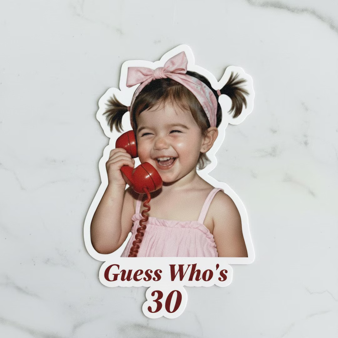 Custom Face Stickers, Personalized Party Favors, 30th 21th 40th Birthday Decorations, personalize... | Etsy (US)