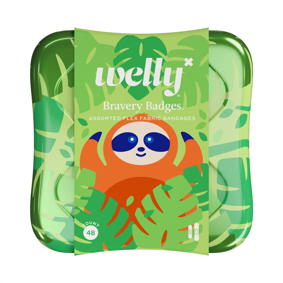 Welly Kid's Flex Fabric Bandages - Sloths - 48ct | Target