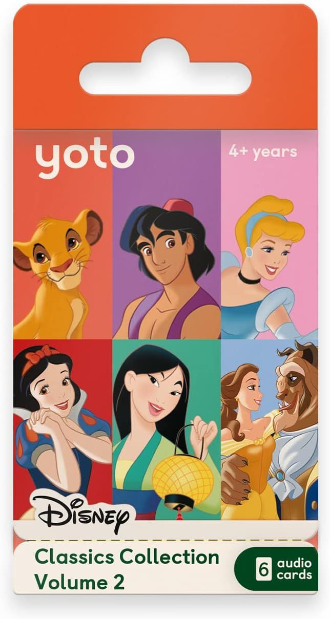 Yoto Disney Classics Collection: Vol. 2 – Kids 6 Audiobook Cards for Use with Yoto Player & Min... | Amazon (US)