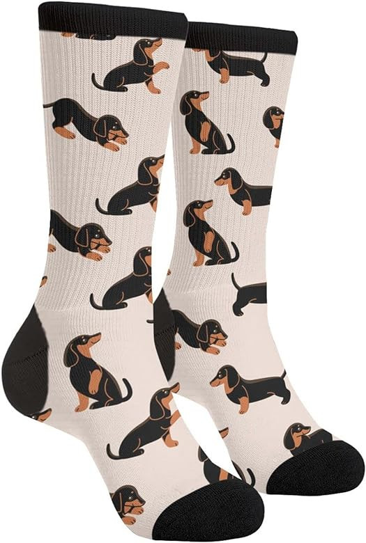 FATTTYCY Crew Socks Funny Novelty Crazy Dress Socks for Men Women | Amazon (US)