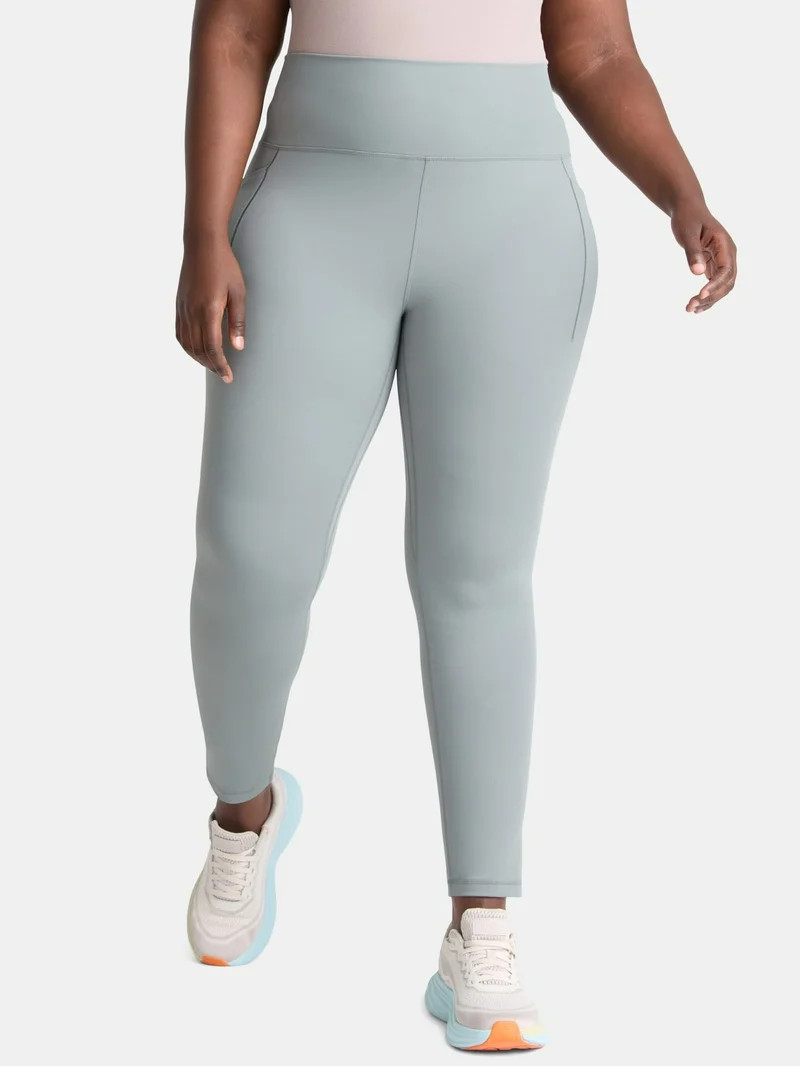 Avia Women's and Women's Plus SoftSculpt High Rise Leggings 27" with Pockets, Sizes XS-4X | Walmart (US)