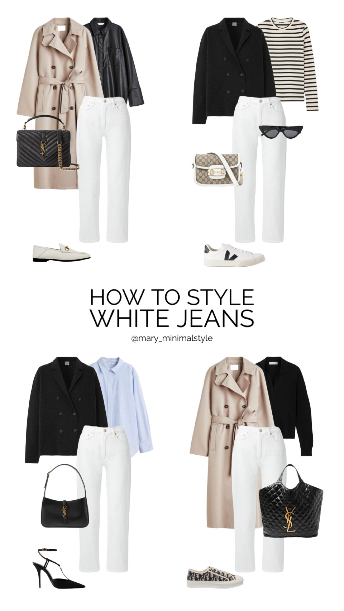 How to wear white jeans 👖 minimal capsule wardrobe 🫶🏼

#LTKSeasonal #LTKeurope #LTKstyletip