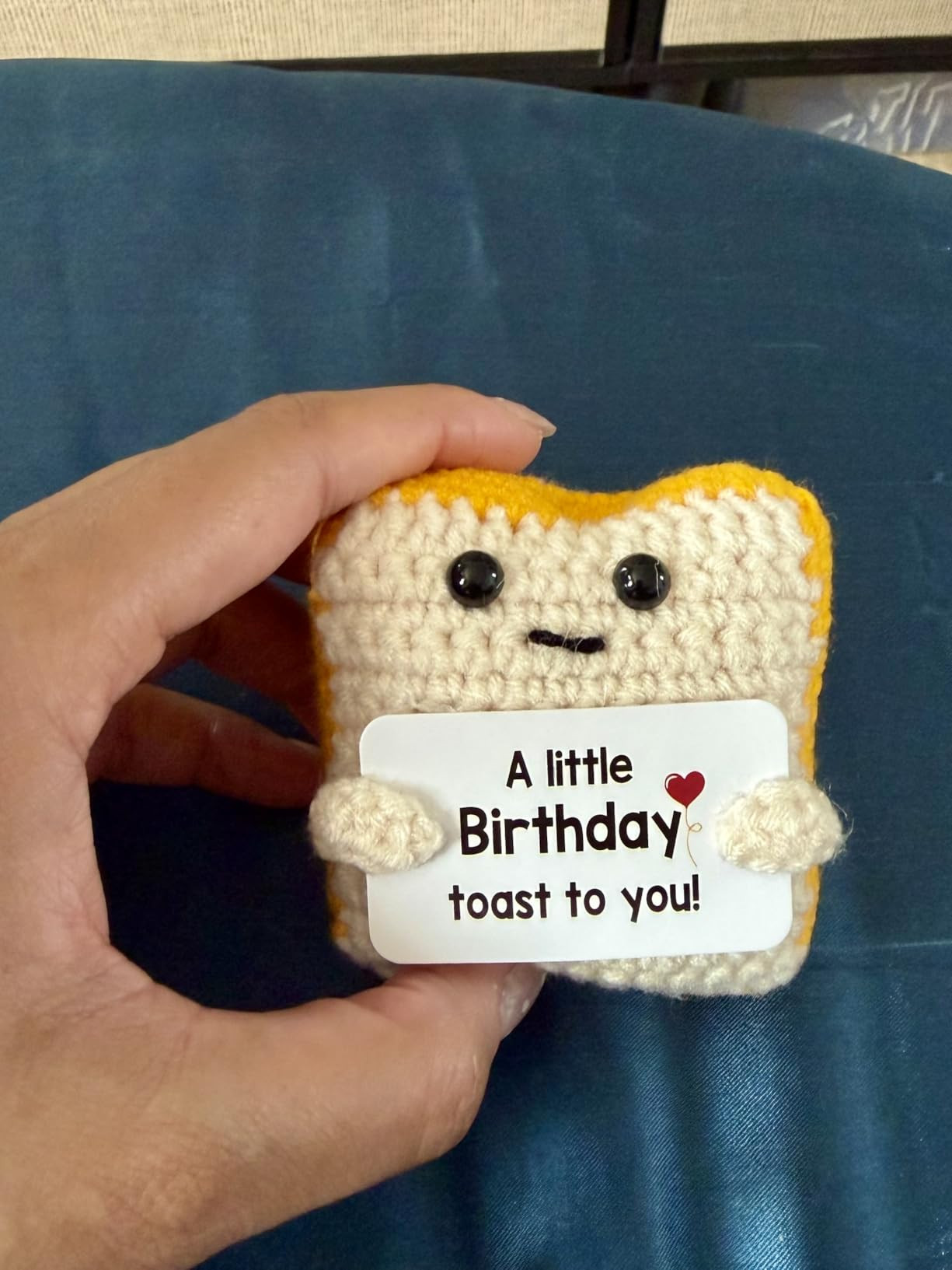 Amazon.com: Mothers Day Pun Gift for Mom from Daughter Son- Handmade Cute Loaf Crochet Toast - I ... | Amazon (US)