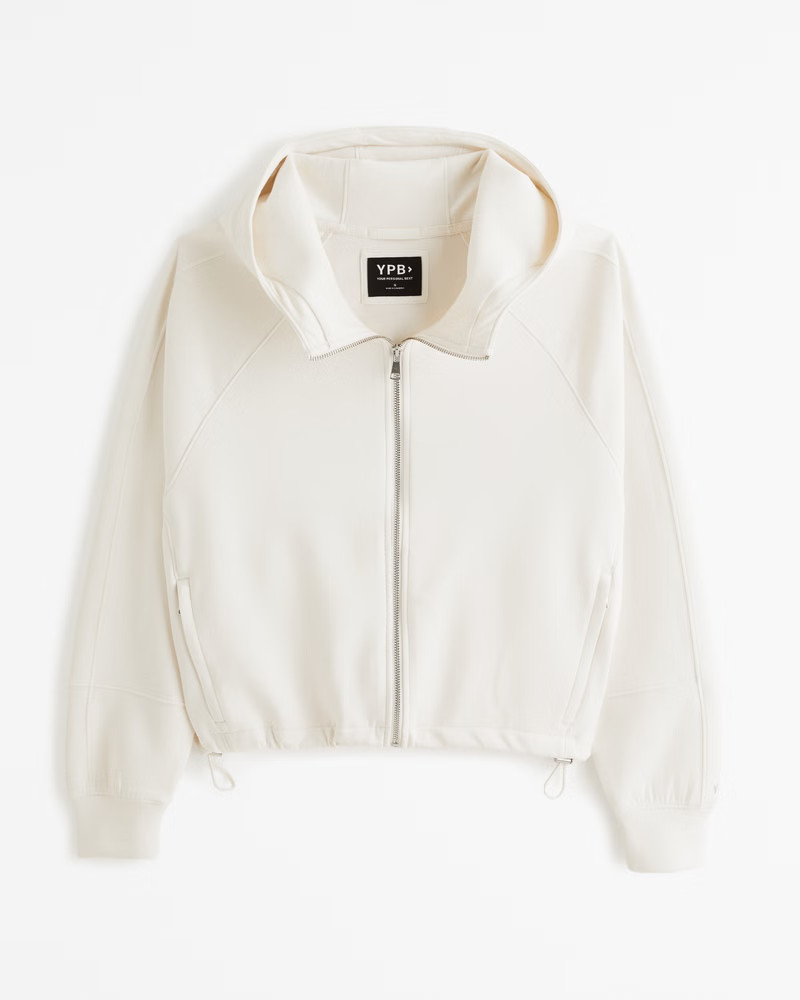 YPB neoKNIT Cinched Full-Zip Hoodie | Abercrombie & Fitch (US)