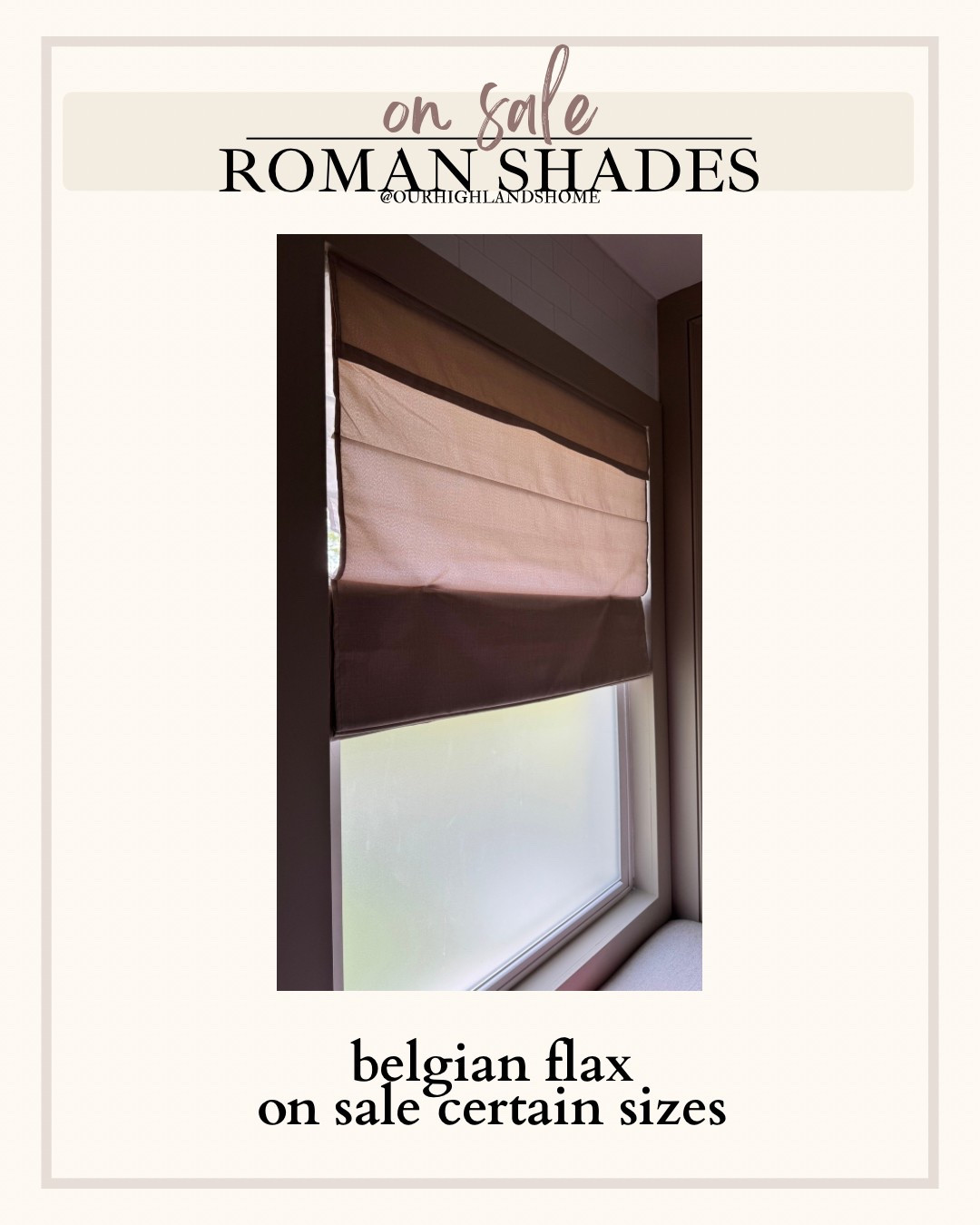 i love these roman shades! these are light filtering and the prettiest color 

#LTKHome #LTKSaleAlert