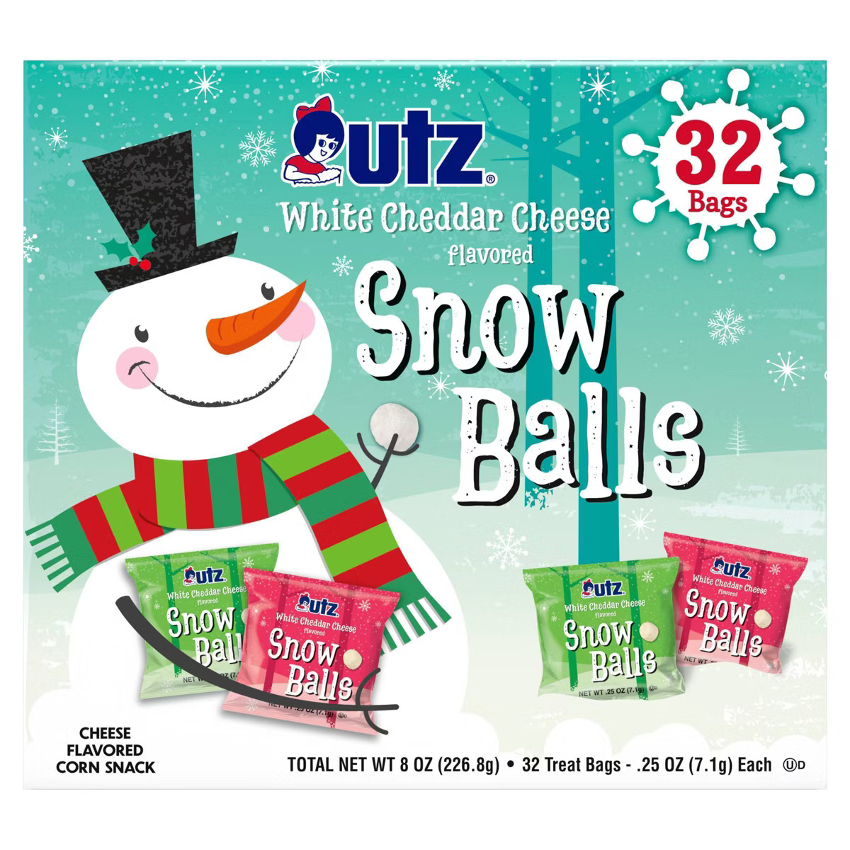 Utz Snow Balls White Cheddar Multipack - 8oz/32ct | Target