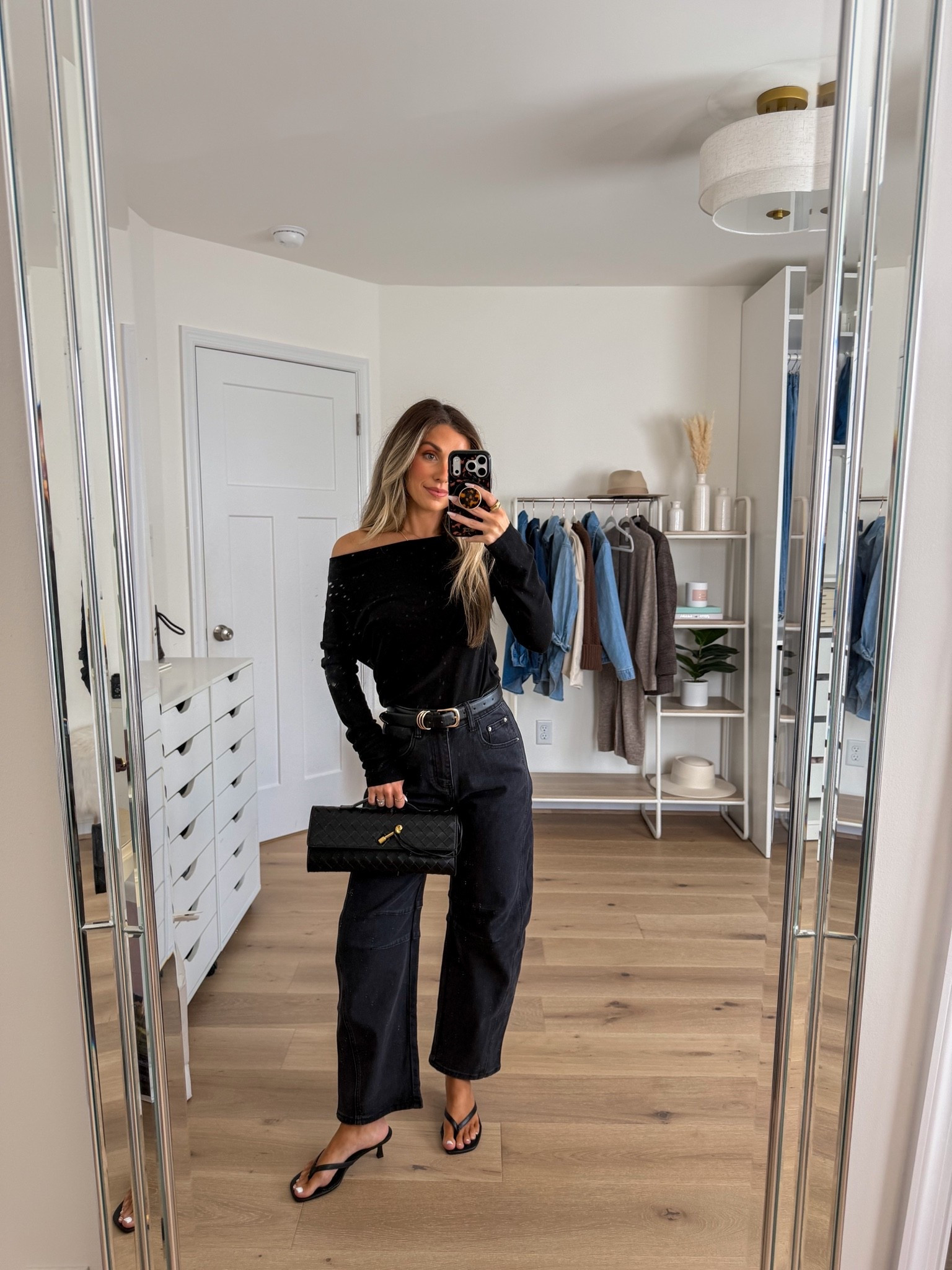 Casual chic amazon fall outfit 
+ off the shoulder top: small
+ belt: true to size 
+ black barrel jeans: 24/0
+ kitten heels: true to size 

Amazon fashion 
Amazon outfit
Amazon style
Amazon jeans 
Amazon tops
Cute fall tops
Fall date night outfit 
Amazon prime day

#LTKootd #LTKgrwm #LTKSeasonal