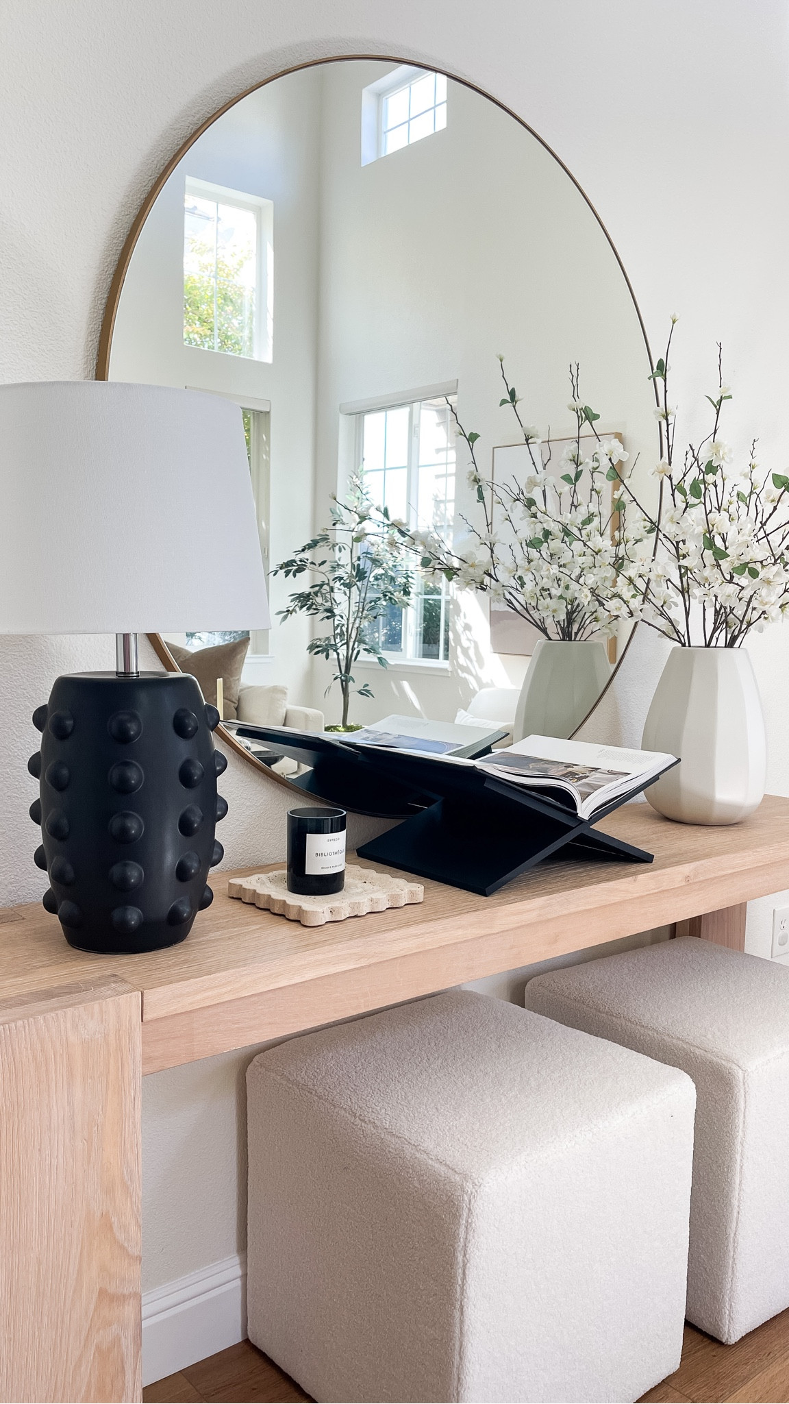 Updated the entryway with this beautiful Crate&Barrel Mirror and some Amazon finds! 
NeutralHome
Entryway 
Wood console table
White vase

#LTKSeasonal #LTKunder100 #LTKhome