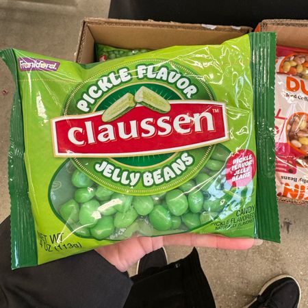 So, I found them at five and below. I want to play a prank on my family 🤣 My husband and daughter love jelly beans. Not sure my husband is going to appreciate this, and I'm afraid my daughter might actually like these - she loves pickles 🫣

#LTKSeasonal #LTKkids #LTKfamily