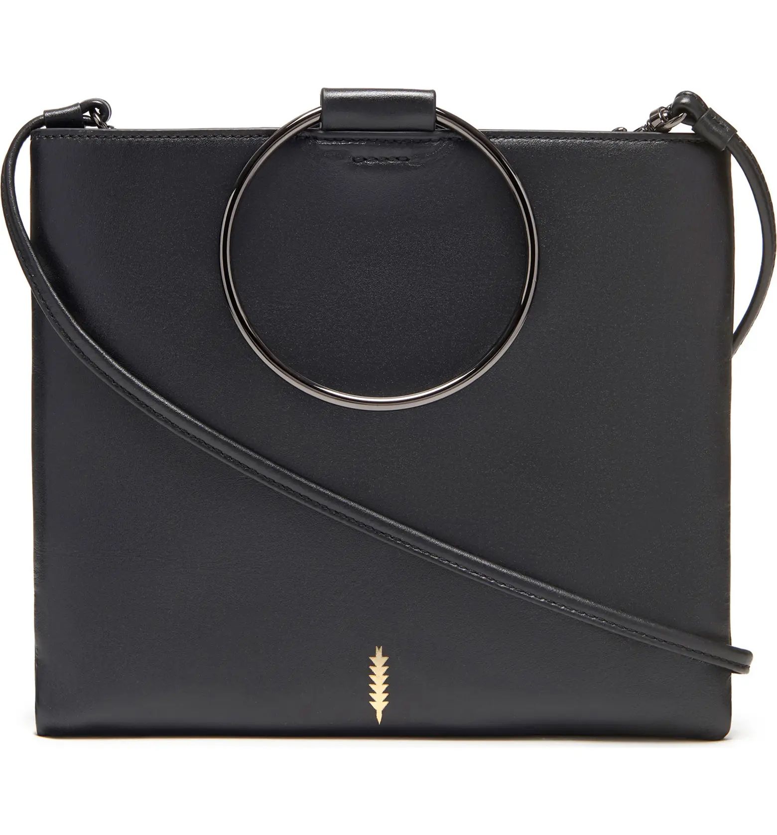 Le Pouch Leather Ring Handle Crossbody Bag | Nordstrom