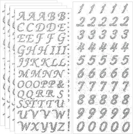 5 Sheets Graduation Cap Stickers Decoration Glitter Alphabet Letter Stickers Self-Adhesive Rhines... | Amazon (US)
