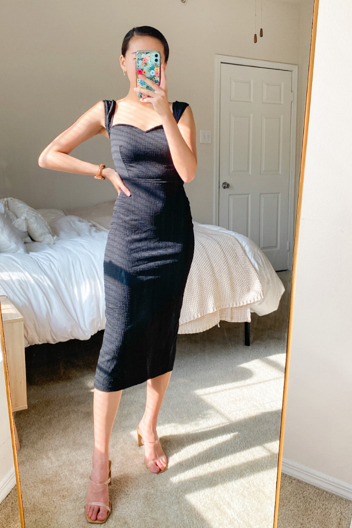 black midi dress amazon turquoiseandtulips on LTK Designed with a sweetheart styleattribute-prairie styles Opulessa Women's Elegant Backless Color:Royal-Blue