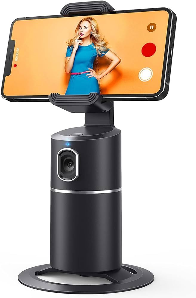 Auto Face Tracking Phone Holder, No App Required, 360° Rotation Face Body Phone Tracking Tripod Smar | Amazon (US)