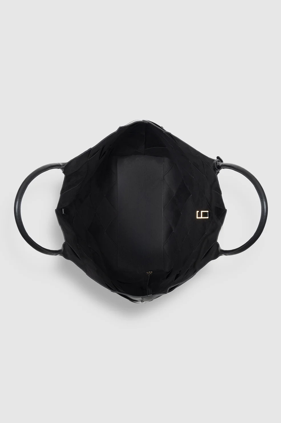 Lili Tote Braided Leather - Black | Anine Bing