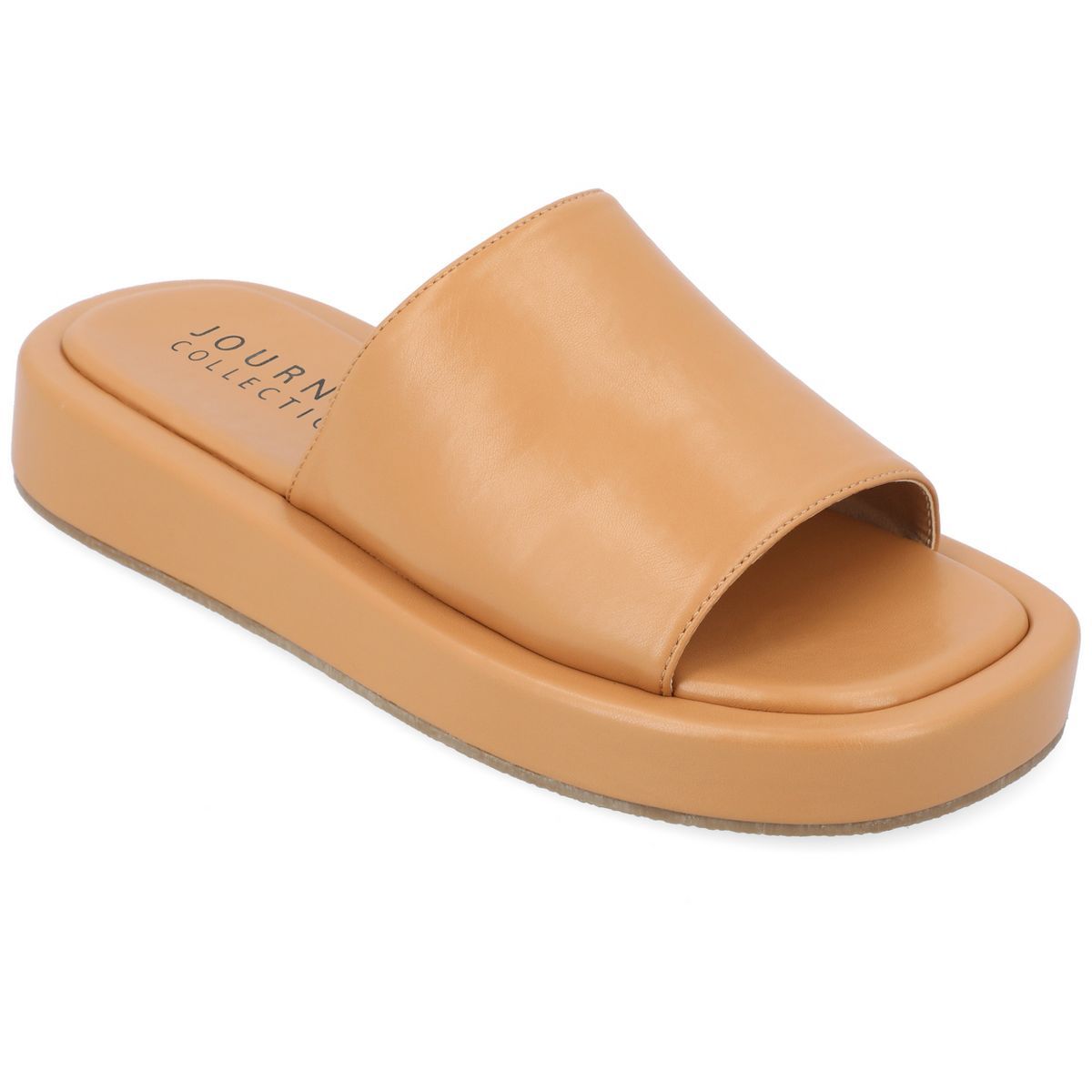 Journee Collection Womens Denrie Tru Comfort Foam Slide Flatform Sandals | Target