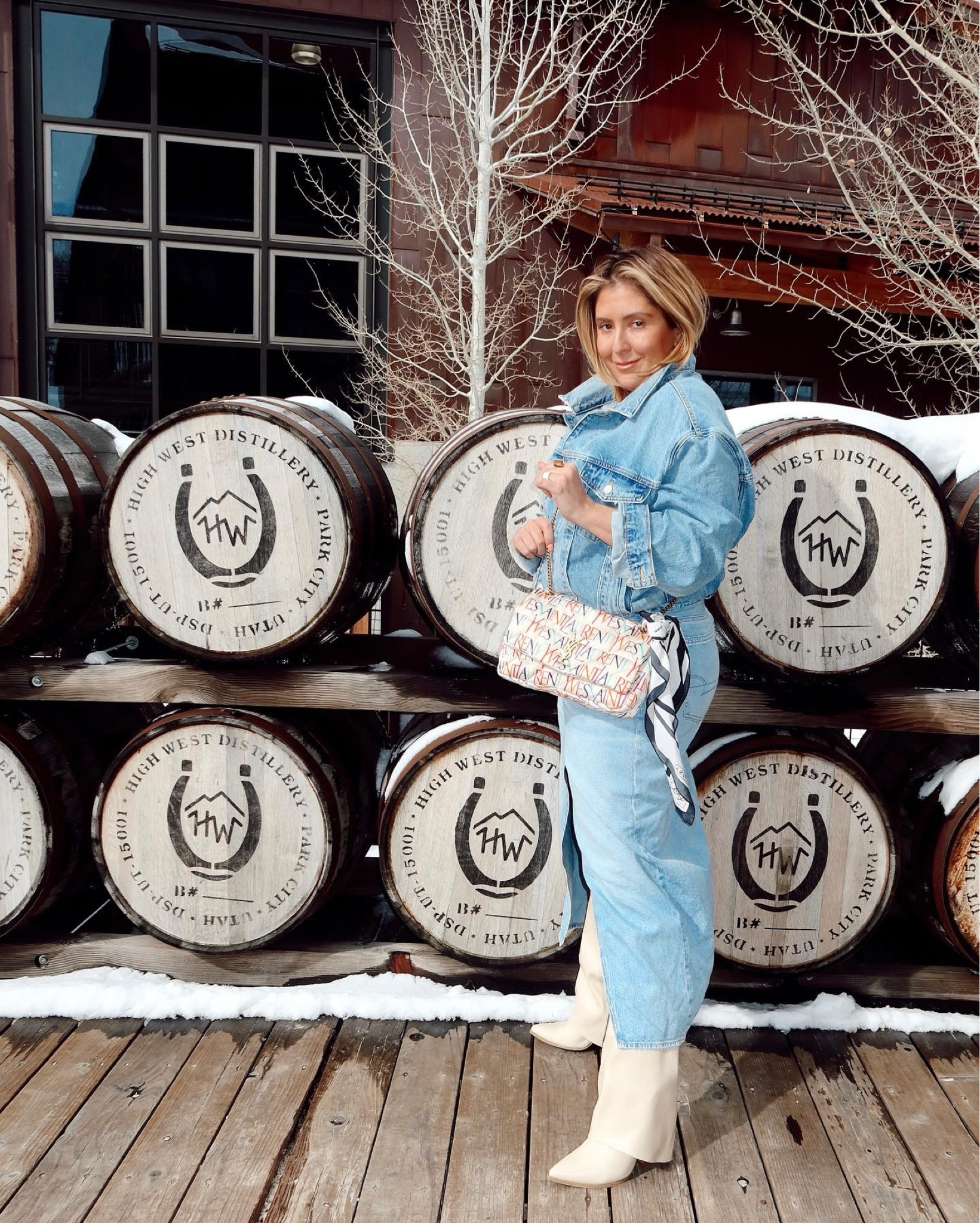 Denim x Denim
midi denim skirt 
white cowboy boots
Saint Laurent scarf bag


#LTKsalealert #LTKshoecrush #LTKitbag