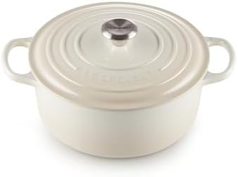 Le Creuset Enameled Cast Iron Signature Round Dutch Oven, 5.5 qt., Meringue | Amazon (US)