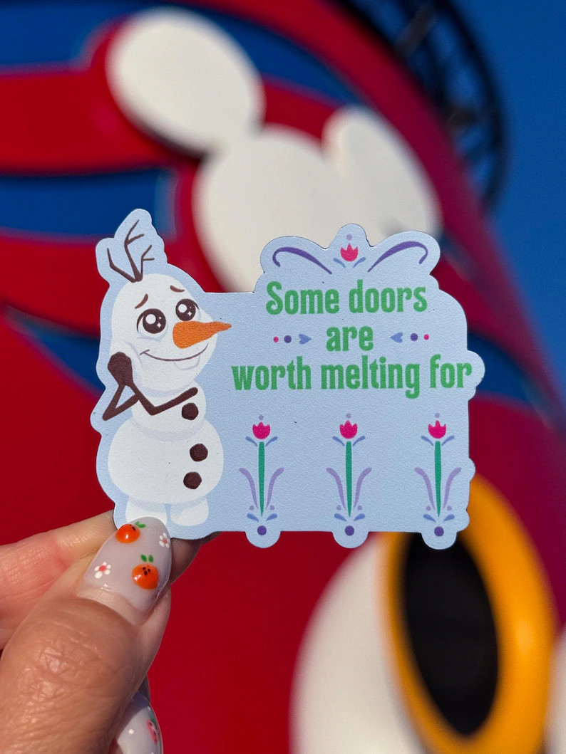 Nice Door! Olaf and Vanellope Cruise Magnets (set of 5 each), Fish Extender Gifts Door Car Access... | Etsy (Global)