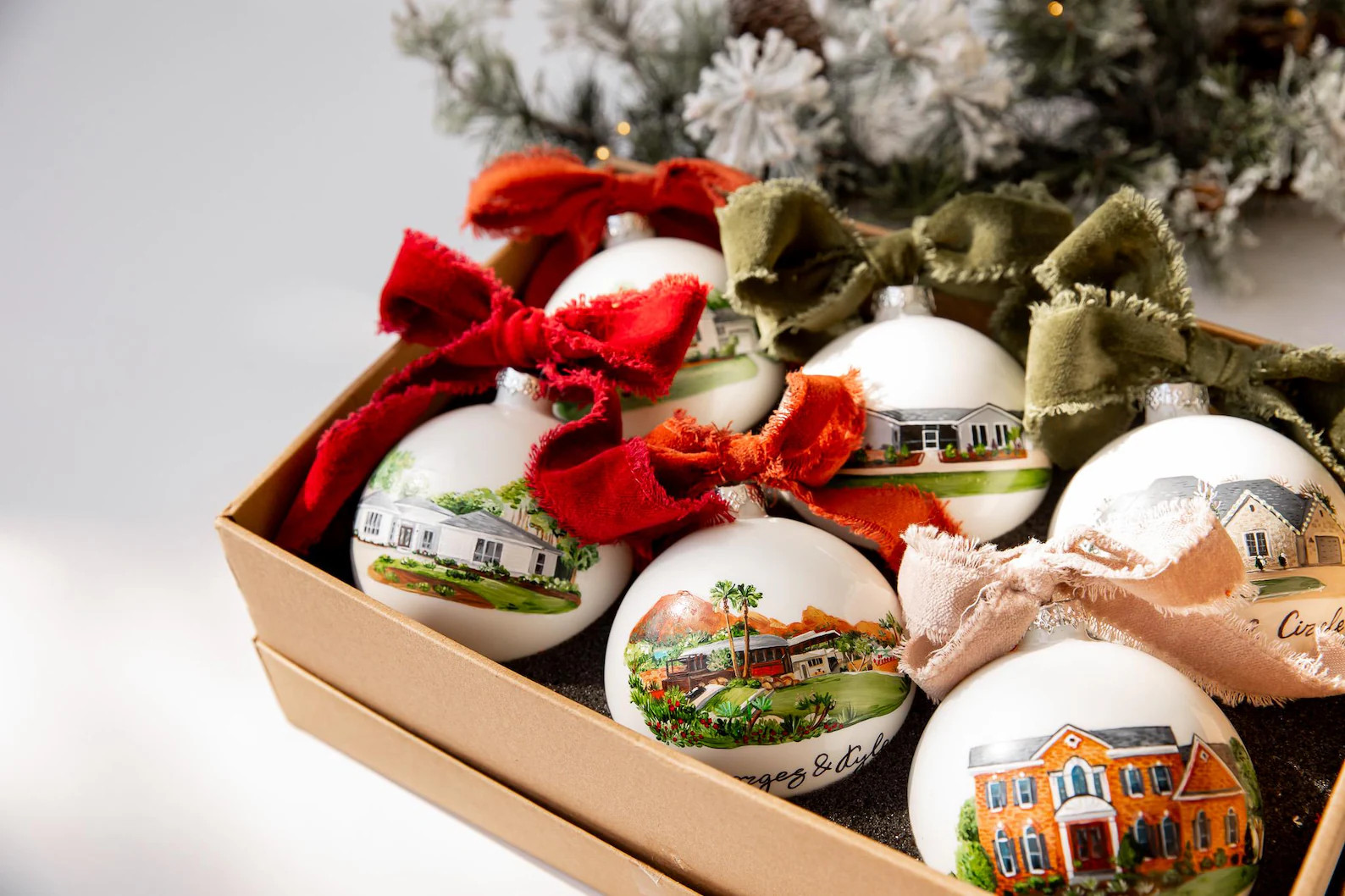 Housewarming, Home Painting, Realtor Gift, Family Portrait Christmas Decoration, Custom Painted O... | Etsy (US)