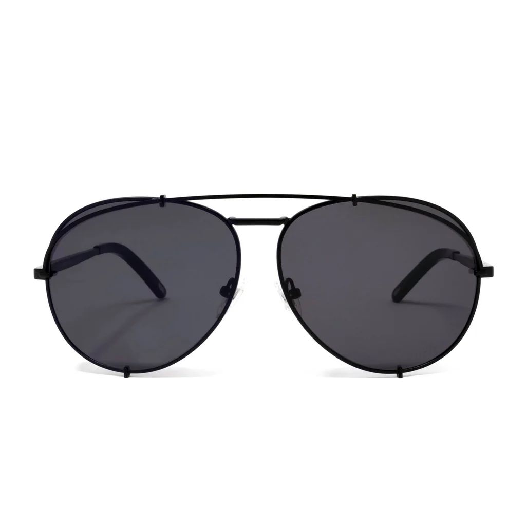 KOKO - MATTE BLACK + GREY SUNGLASSES | DIFF Eyewear