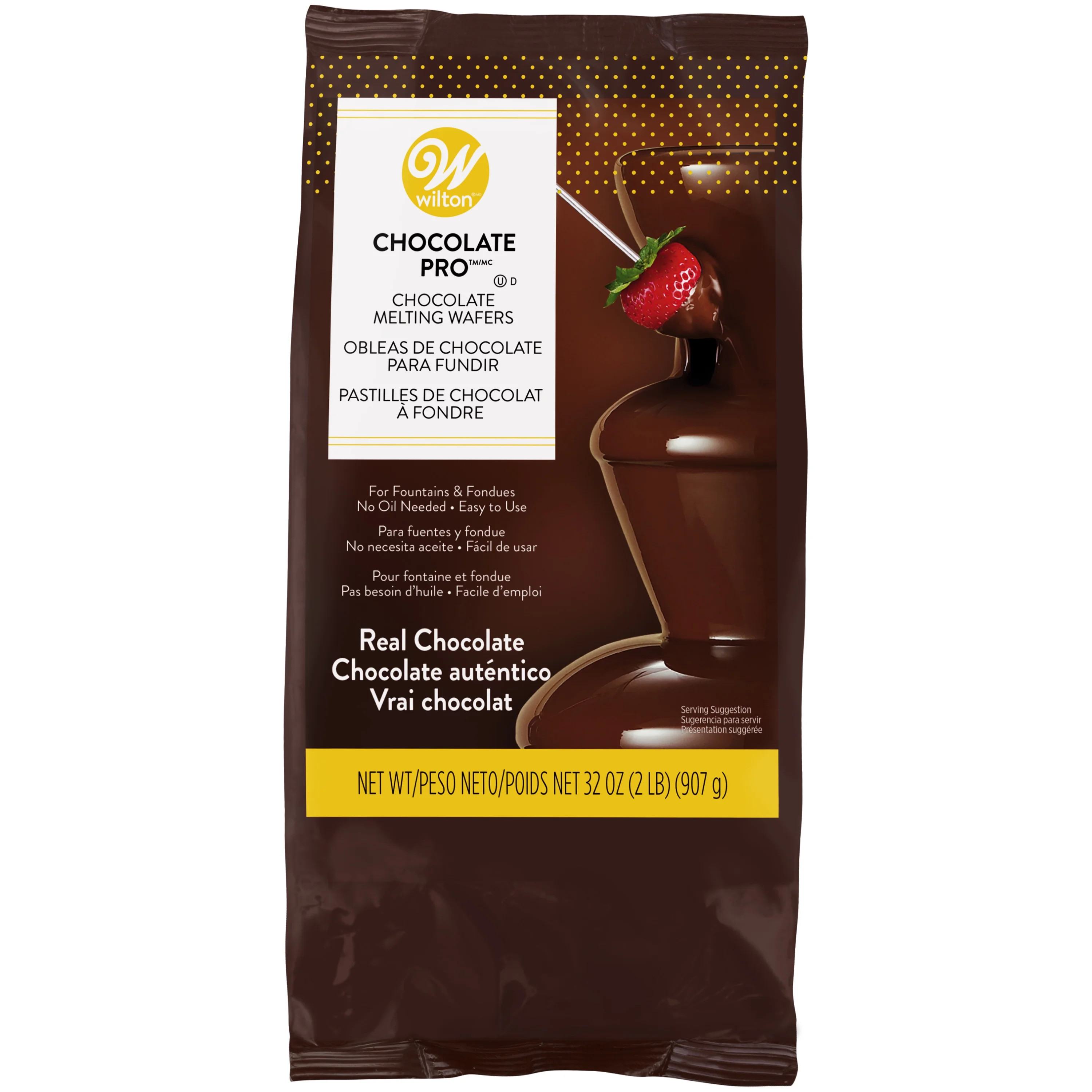 Wilton Melting Chocolate Wafers for Chocolate Fountains or Fondue Dark Chocolate Flavored Candy M... | Walmart (US)