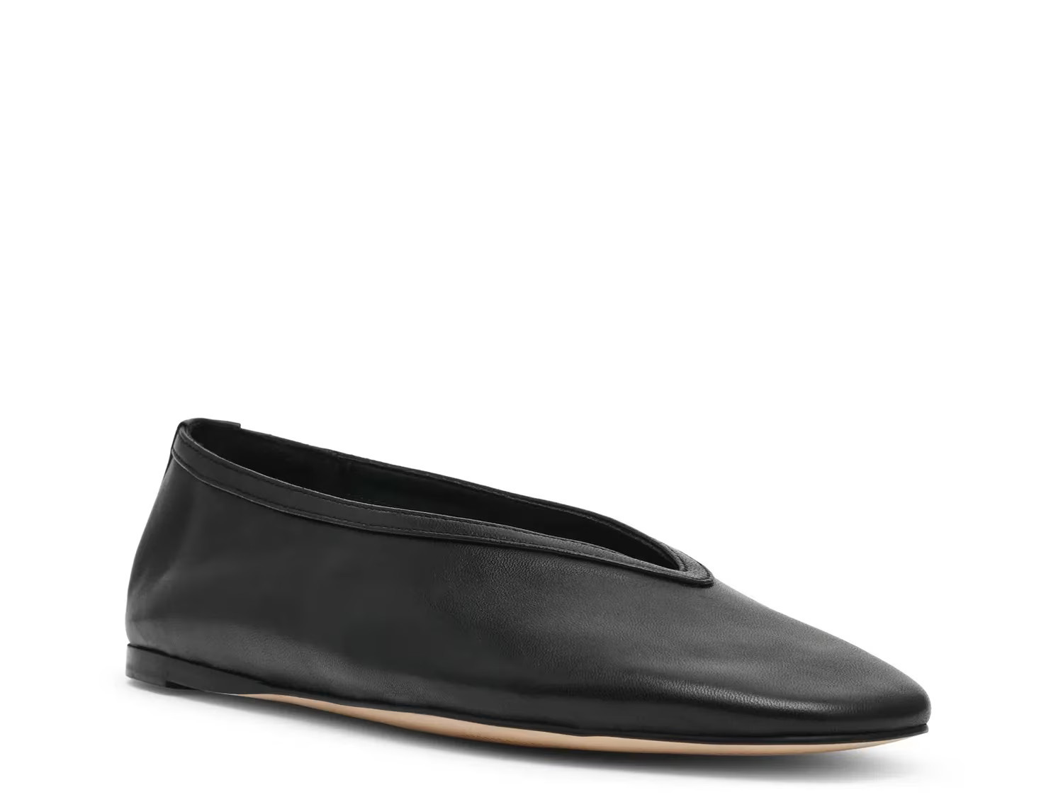 Steve Madden Leni Flat | Women's | Black Leather | Size 6.5 | Flats | DSW