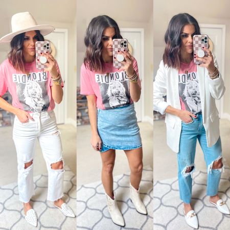 Let’s style this $10 Walmart graphic tee! Wearing a size small in the tee 

#LTKunder50 #LTKstyletip #LTKSeasonal