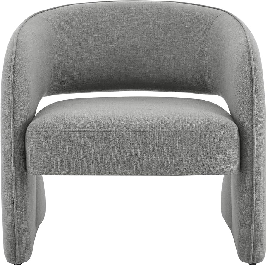 Modern Accent Chair Elegant and Cozy Armchair for Living Room Bedroom Office, 34''W, Grey | Amazon (US)