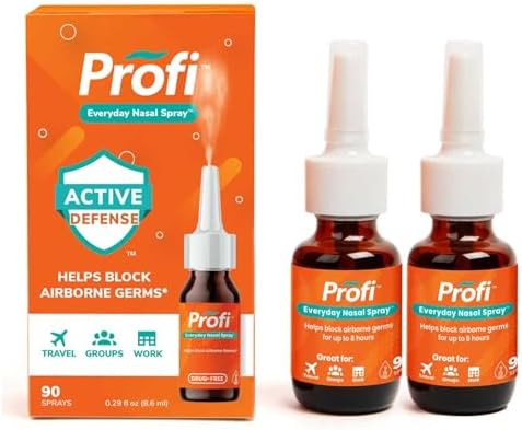 Profi Everyday Nasal Spray - Helps Defend Against Airborne Germs and Allergies, Lasts Up to 8 Hou... | Amazon (US)
