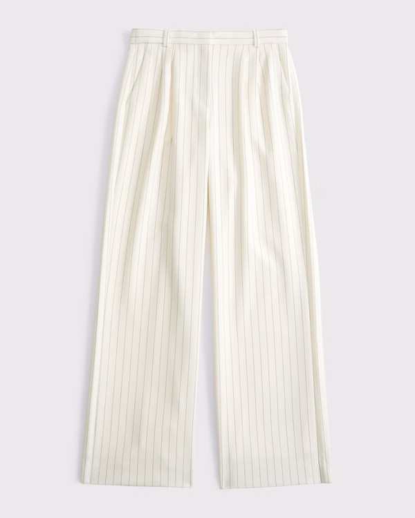 A&F Sloane Low Rise Tailored Wide Leg Pant | Abercrombie & Fitch (US)