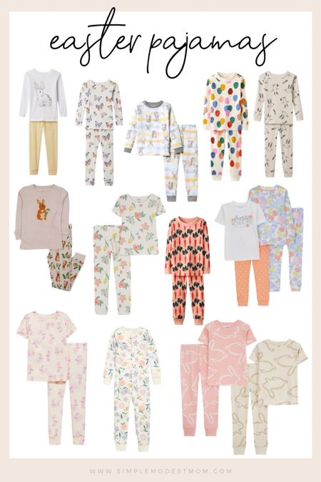 adorable Easter and spring pajamas for toddlers and babies! 

#LTKkids #LTKfindsunder50 #LTKSeasonal