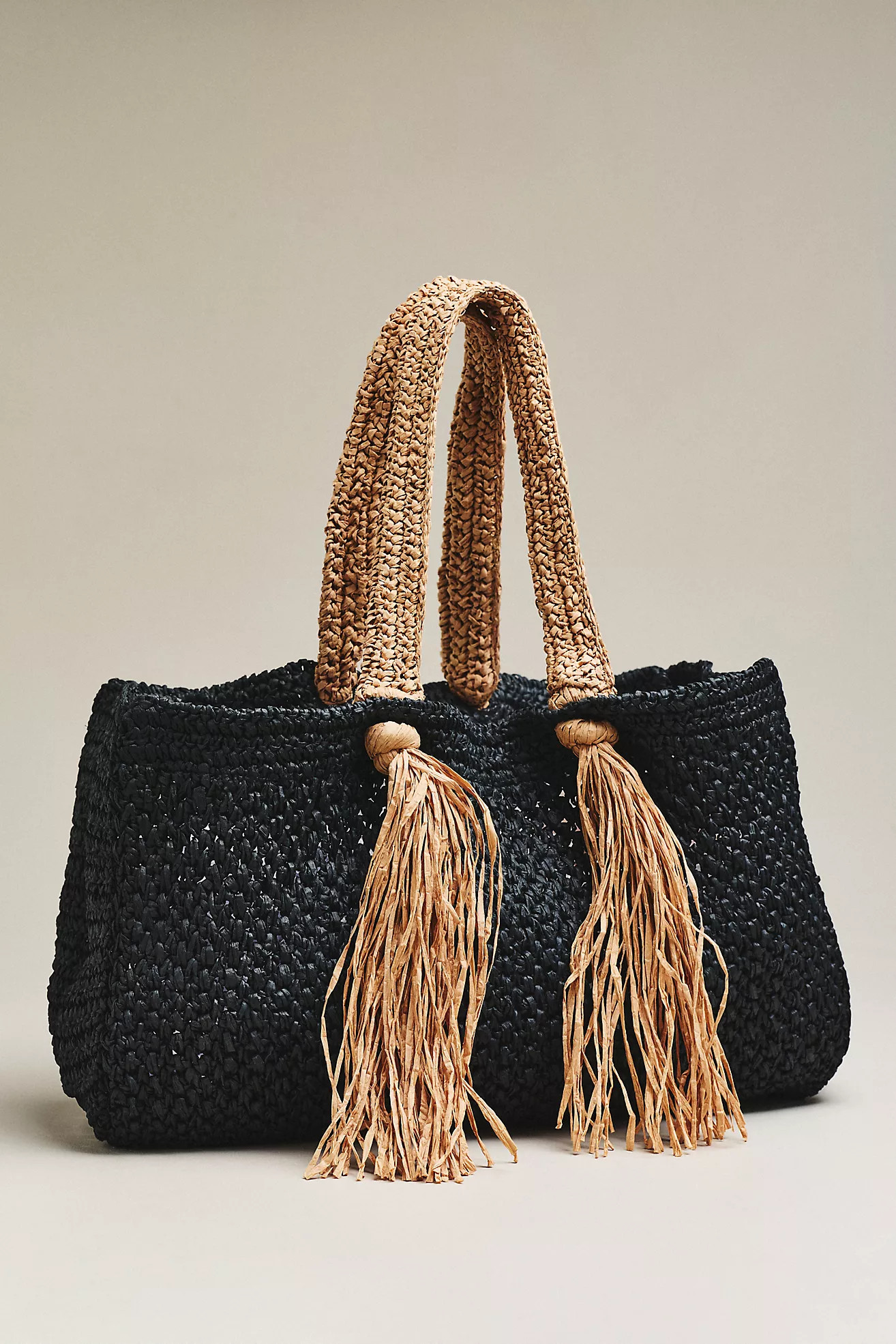 Celandine Raffia Fringe Tote | Anthropologie (US)
