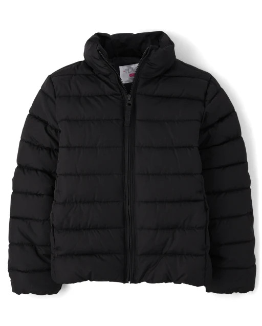 Girls Long Sleeve Puffer Jacket | The Children's Place  - ROSE QUARTZ | The Children's Place