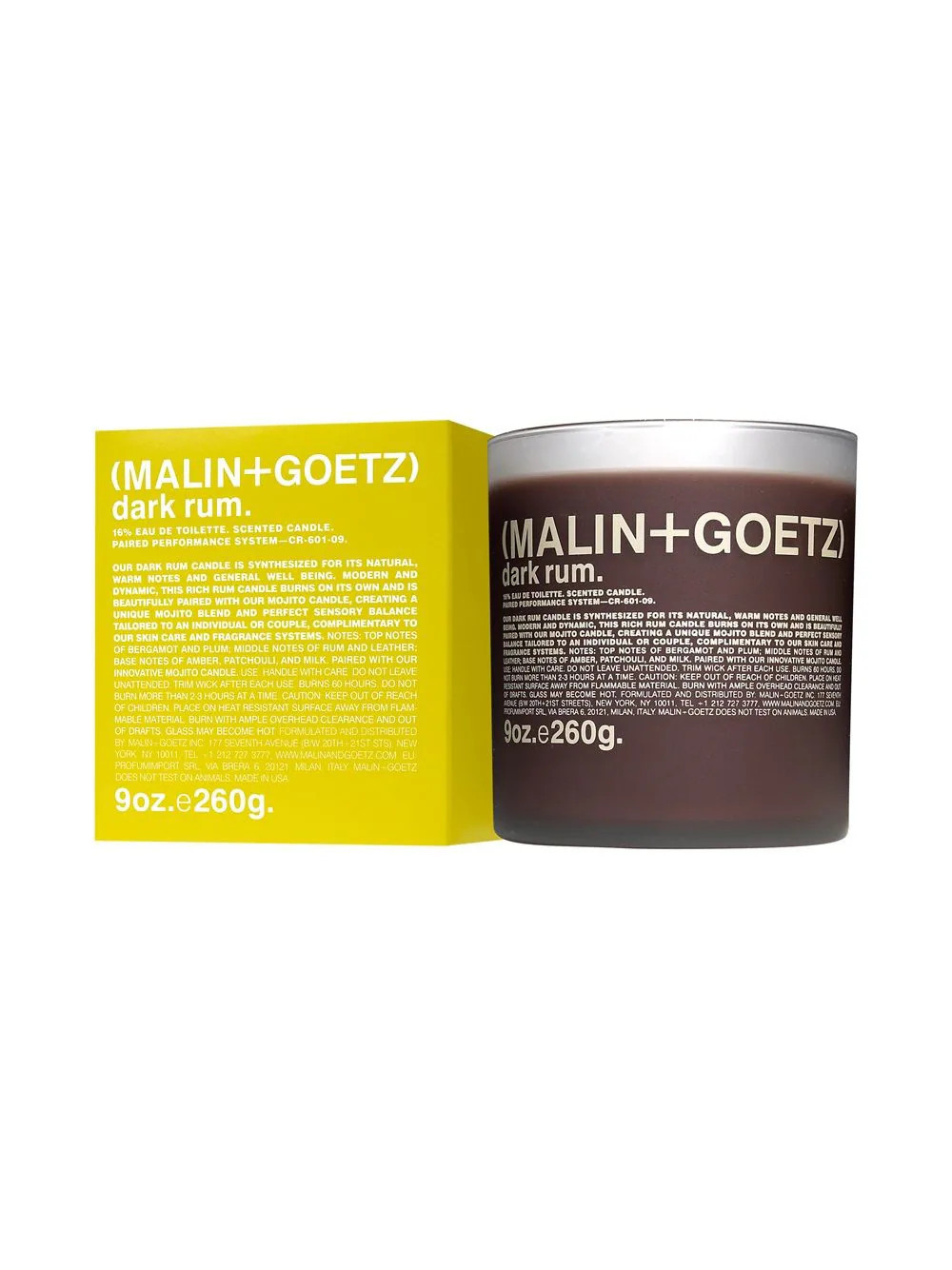 MALIN+GOETZ Dark Rum scented candle (260g) - Brown | Farfetch Global