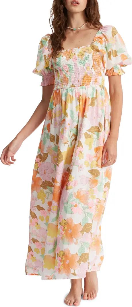 Billabong Super Sweet Floral Cotton Maxi Dress | Nordstrom | Nordstrom