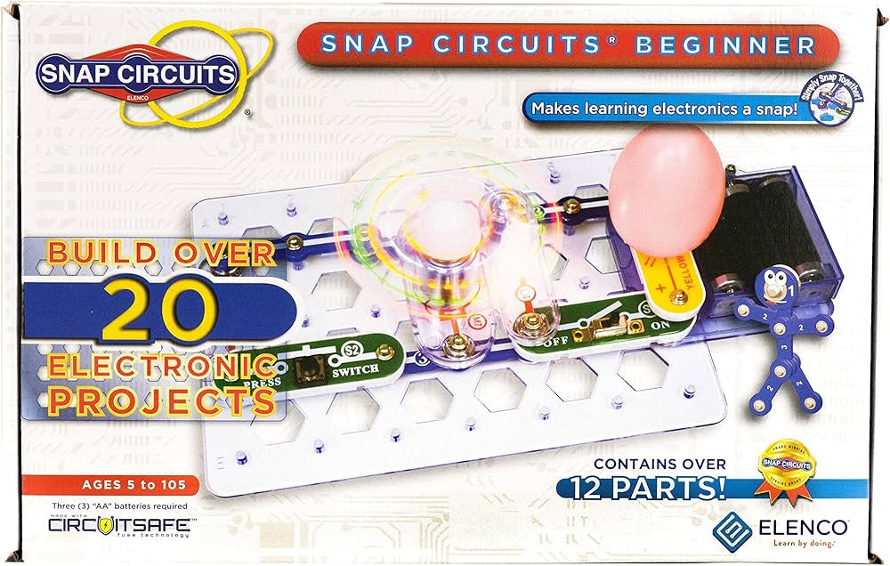 Snap Circuits Beginner, Electronics Exploration Kit, Stem Kit For Ages 5-9 (SCB-20) | Amazon (US)