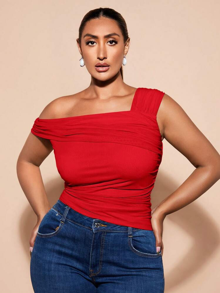 SHEIN BAE Plus Size St Patrick Green Outfit Green Top Spring Break Cheap Clothes Summer Clothes S... | SHEIN