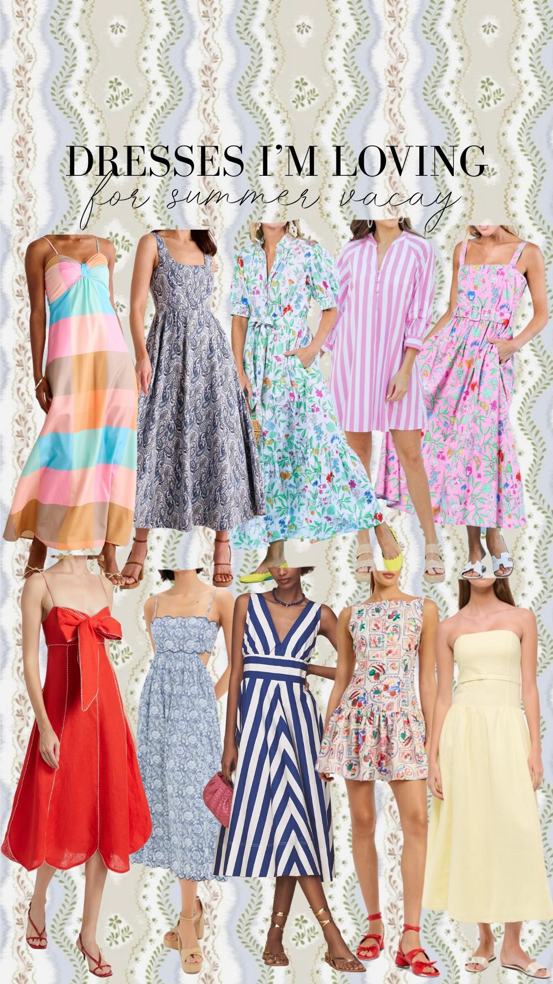 Dresses I’m loving for summer! Perfect for a summer vacation!