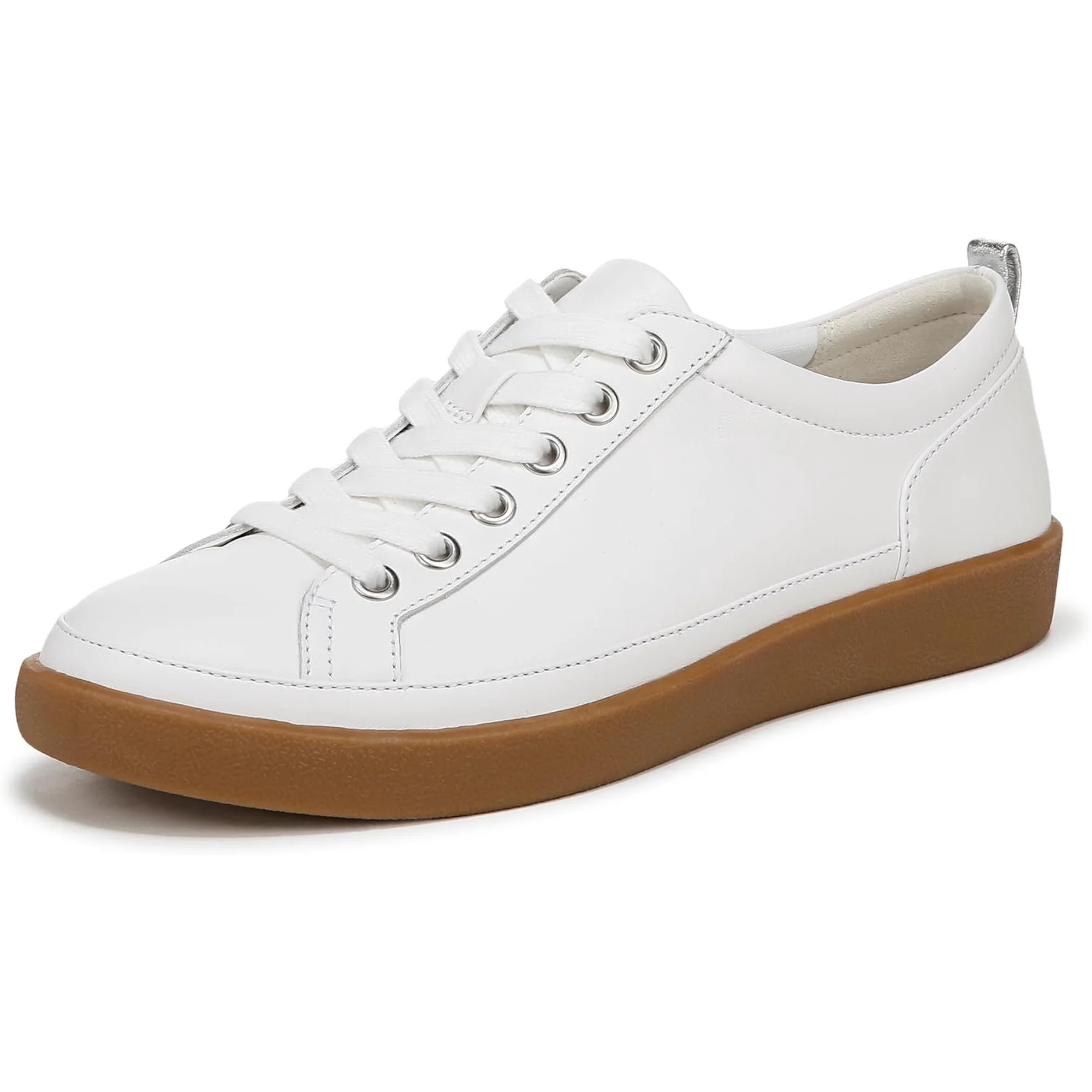 Vionic Women's Winny Sneakers White Gum Leather 5W | Walmart (US)