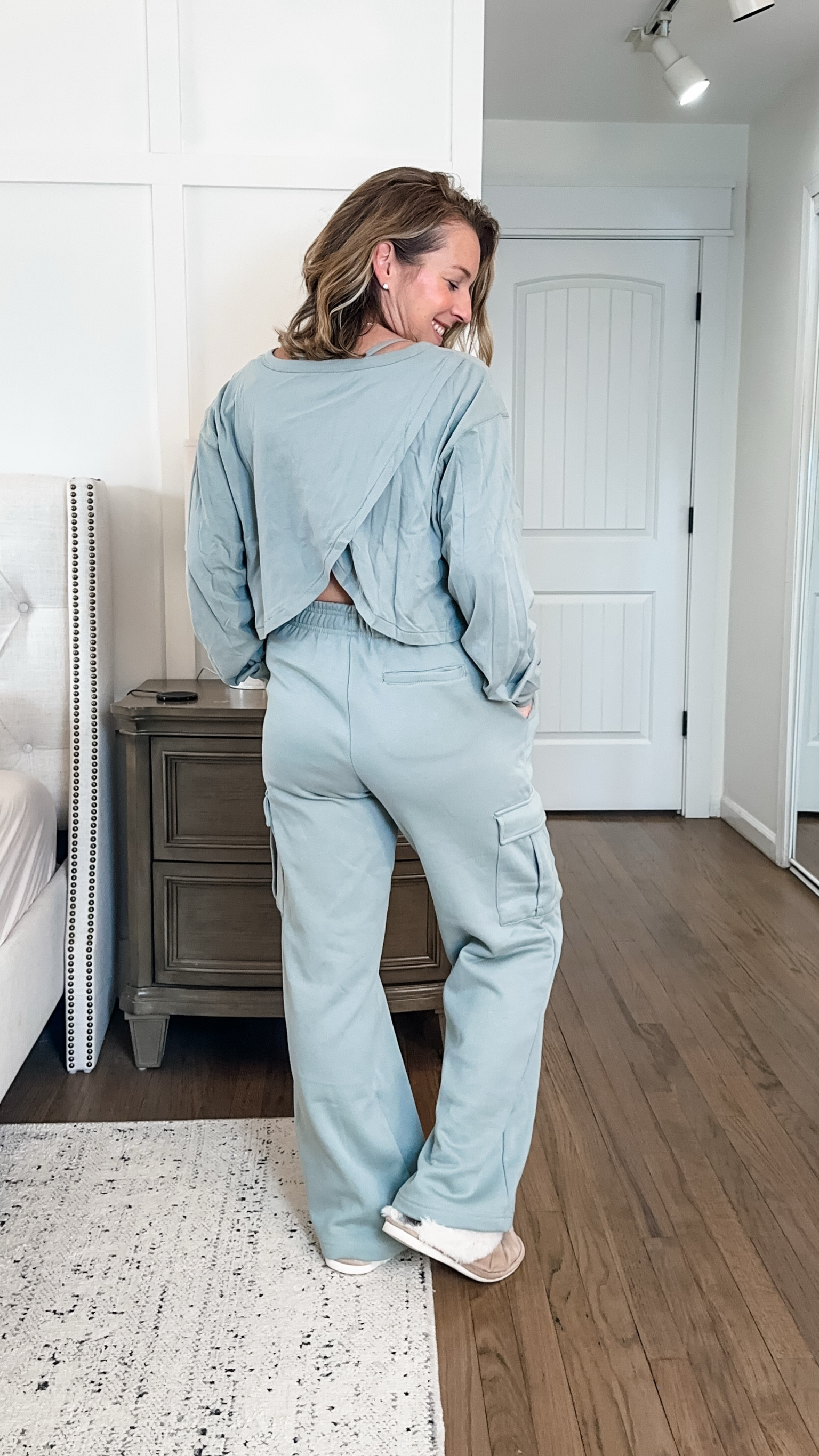 Medium everything! Holy soft and cozy and I’ve loved Fabletics for a decade! They just have the best quality, shaping, everything and if you sign up to be a VIP, you can cancel anytime penalty free and get such great discounts and all of their drops first!! 

#LTKMidsize #LTKFitness #LTKFindsUnder50