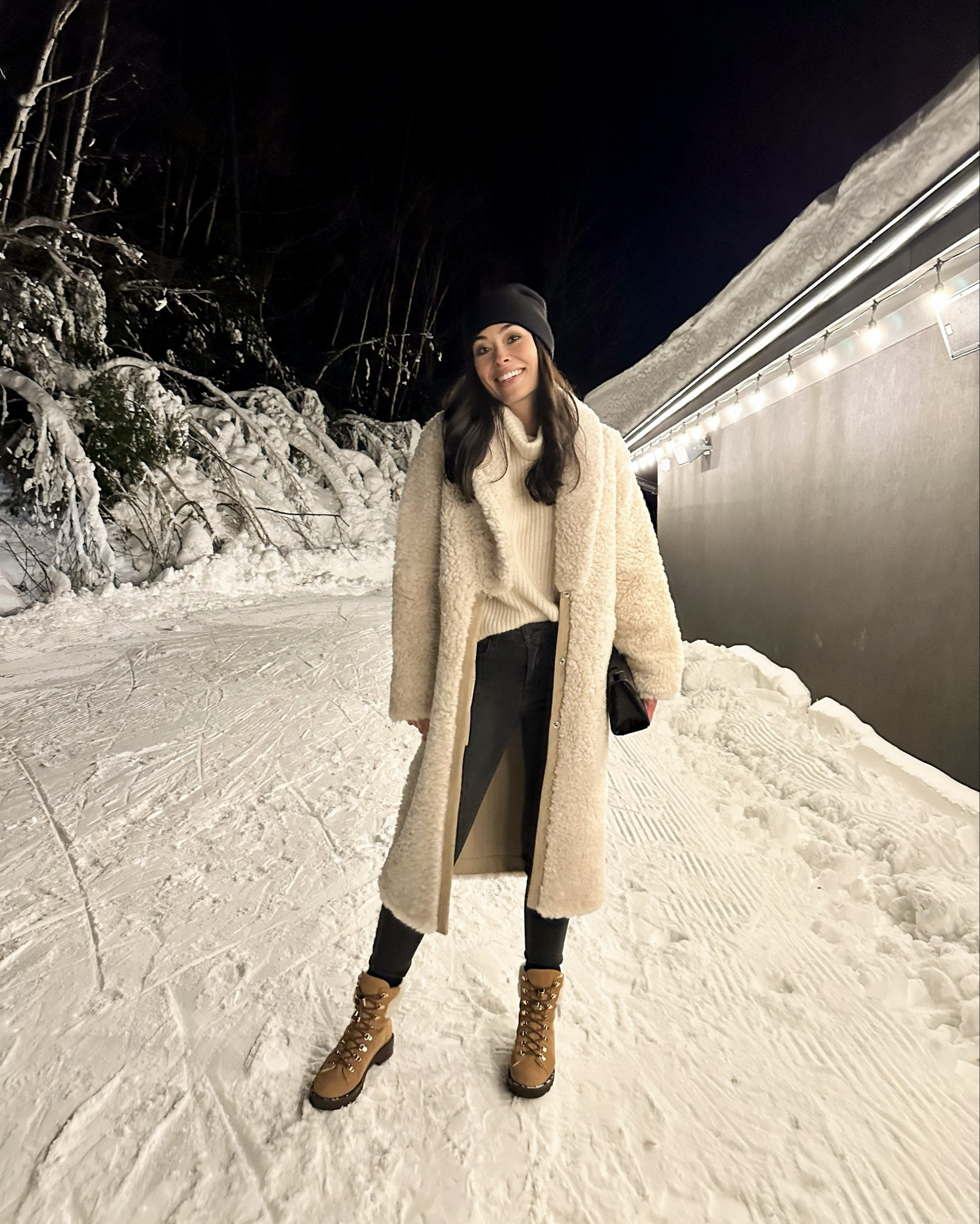 Winter outfit, shearling coat, Sherpa, snow boots, winter boots are Stuart Weitzman old - similar below! 

#LTKHoliday #LTKSeasonal #LTKootd