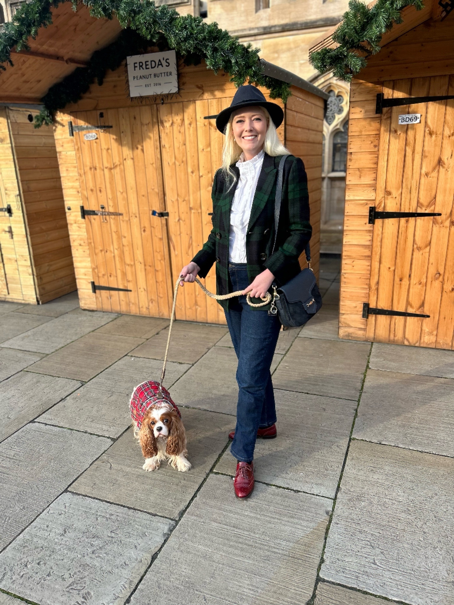 Girls shopping day! Catch my LK Bennett London Mariner Navy & Green Blackwatch Tartan Wool Jacket on the 30% off Black Friday sale. Also wearing the pearl drop earrings which are 50% off for today only! I styled with the Hobbs Trinity White Blouse, Boden Wide Leg Jeans, Russell and Bromley Jeeves Oxford Brogues, a Navy Saddle Bag from Fairfax and Favor and Joules Navy Fedora hat for a preppy look.

#jeansoutfit #lkbennett #blackfriday #tartan

#LTKCyberWeek #LTKsale #LTKuk