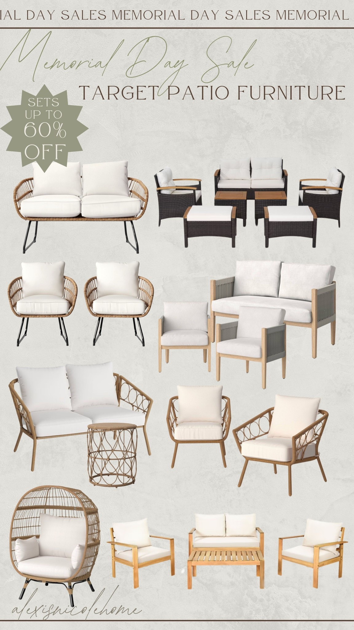 Major sale alert! 🚨 Target patio furniture on sale for Memorial Day weekend! 

#LTKSaleAlert #LTKHome #LTKSeasonal