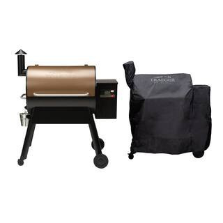 Pro 780 Wi-Fi Pellet Grill and Smoker in Bronze with Cover | The Home Depot