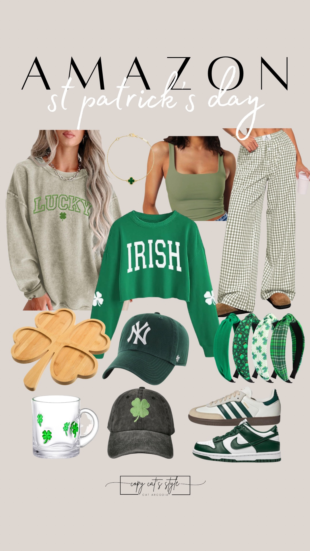St Patrick’s Day finds all from Amazon! 

#LTKMidsize #LTKSeasonal #LTKPlusSize