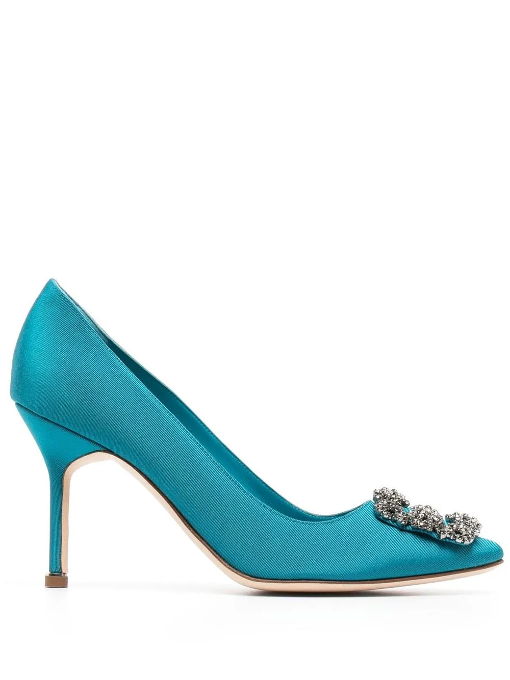 Manolo Blahnik 90mm Hangisi Pumps - Farfetch | Farfetch Global