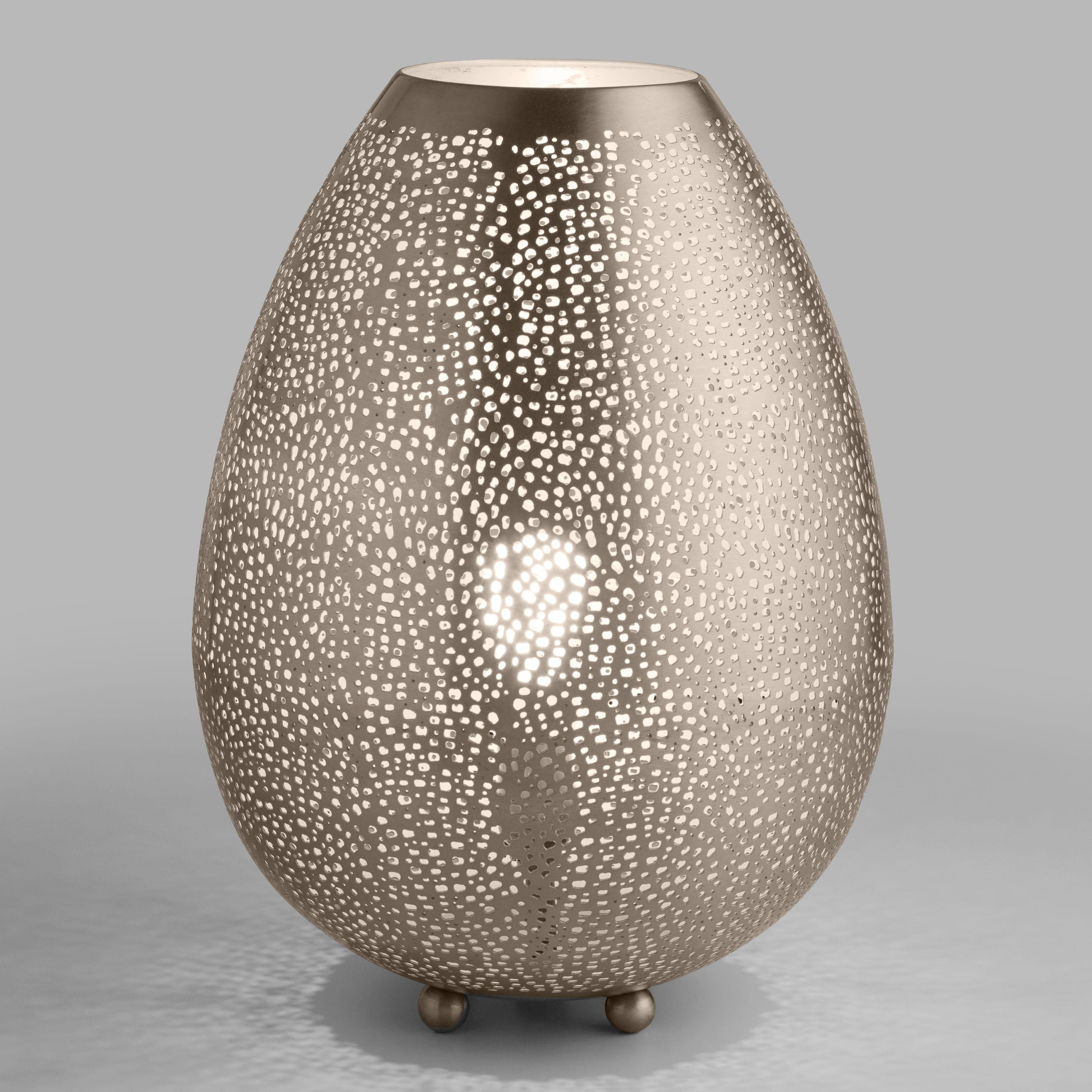 Pewter Teardrop Mina Table Lamp | World Market