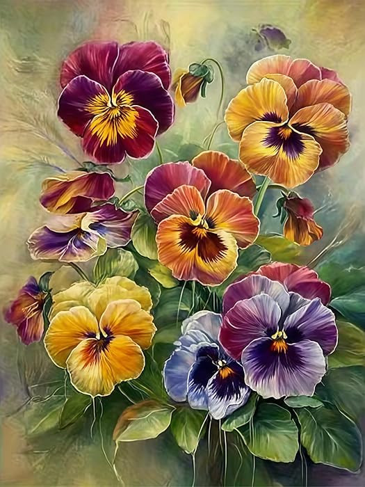 Diamond Art Kits for Adults Flower, DIY 5D Diamond Painting Kit for Beginners, Full Round Drill G... | Amazon (US)